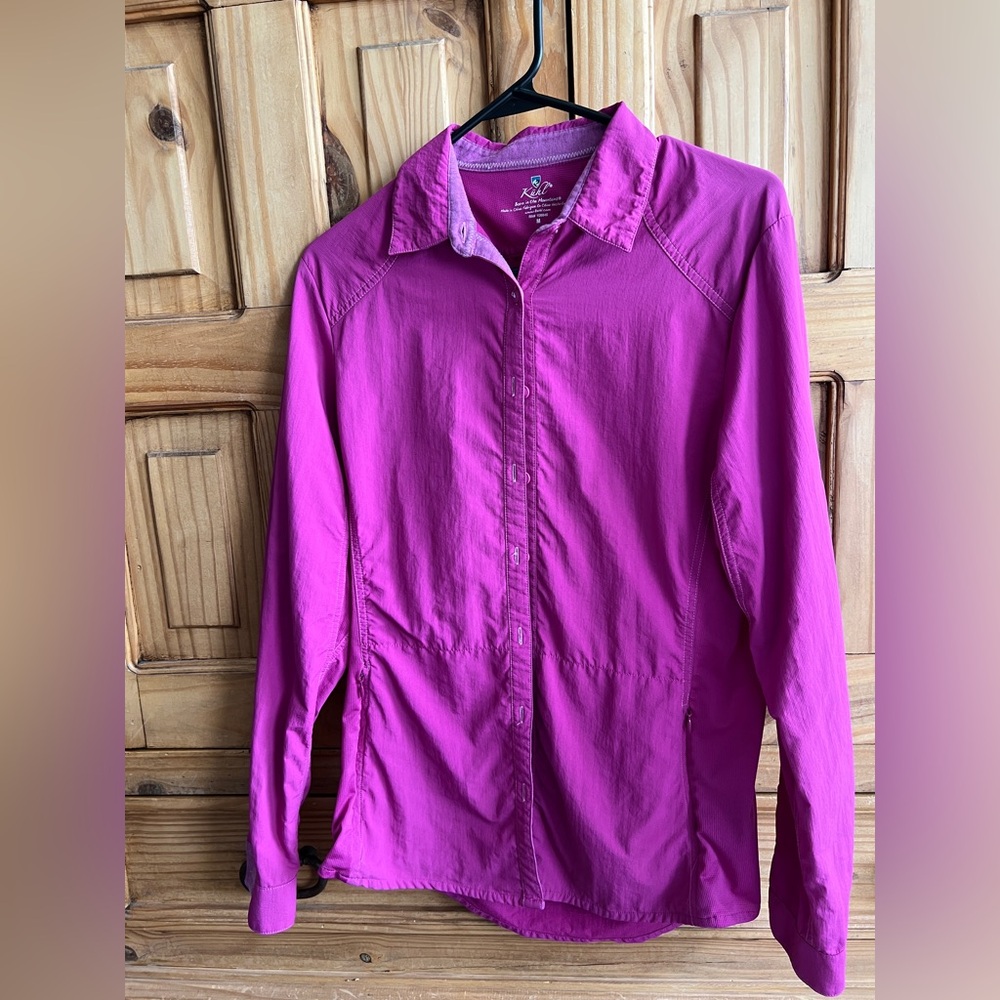 Kuhl Women's Pink Button-Up Shirt